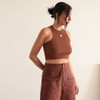 Cropped Tank Top | Marrom 
