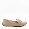 Mocassim Metal Cruzado Tamara Nude