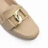 Mocassim Metal Cruzado Tamara Nude