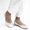 Sapatilha Bico Quadrado Metal Pietra Off White