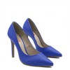 Scarpin Salto Alto Bico Fino Suzy Azul Bic