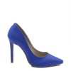 Scarpin Salto Alto Bico Fino Suzy Azul Bic