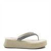 Tamanco Flat Form Brilho Duda Off White