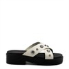 Tamanco Flat Metais Isis Off White