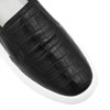 Slip-On Sola Alta Regiane Croco Preto