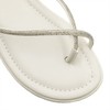 Rasteira Flat Dedo Brilho Anny Off White