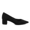Scarpin Salto Bloco Baixo Leonor Nobuck Preto