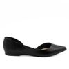 Sapatilha Zatta Aberta na Lateral Mel Preto
