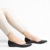 Sapatilha Zatta Aberta na Lateral Mel Preto