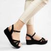 Sandália Zatta Anabela Flat Alanis Preto