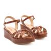 Sandália Zatta Anabela Flat Alanis Marrom