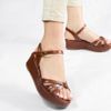 Sandália Zatta Anabela Flat Alanis Marrom