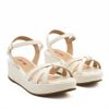 Sandália Zatta Anabela Flat Alanis Off White