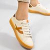 Tênis Zatta Casual Cadarço Julieta Creme