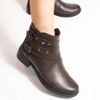 Bota Zatta Montaria Fivelas Laterais Lua Café