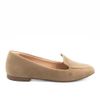 Mocassim Zatta Liso Bico Quadrado Silvana Taupe