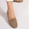 Mocassim Zatta Liso Bico Quadrado Silvana Taupe