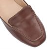 Mocassim Zatta Liso Bico Quadrado Silvana Marrom