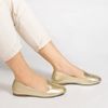 Mocassim Zatta Liso Bico Quadrado Silvana Dourado