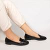 Mocassim Zatta Liso Bico Quadrado Silvana Preto