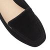 Mocassim Zatta Liso Bico Quadrado Silvana Camurça Preto