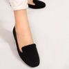 Mocassim Zatta Liso Bico Quadrado Silvana Camurça Preto