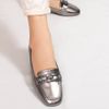 Mocassim Zatta Detalhe de Fivela Sirley Prata Velho