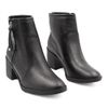 Bota Zatta Cano Médio Salto Bloco Violeta Preta 