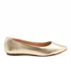 Sapatilha Zatta Flat Bico Fino Noely Dourada