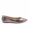 Sapatilha Zatta Flat Bico Fino Noely Prata Velho