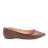 Sapatilha Zatta Flat Bico Fino Noely Marrom