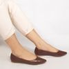 Sapatilha Zatta Flat Bico Fino Noely Marrom