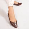 Sapatilha Zatta Flat Bico Fino Noely Marrom