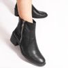Bota Zatta Salto Bloco Couro Jovita Preta