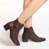 Bota Zatta Bico Fino Cano Curto Jordana Marrom