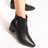 Bota Zatta Bico Fino Cano Curto Jordana Preta