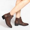 Bota Zatta Bico Fino Fivelas Bethania Marrom