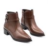 Bota Zatta Bico Fino Fivelas Bethania Marrom