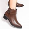 Bota Zatta Bico Fino Fivelas Bethania Marrom