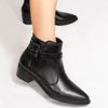 Bota Zatta Bico Fino Fivelas Bethania Preta
