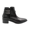 Bota Zatta Bico Fino Fivelas Bethania Preta