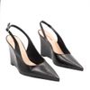 Scarpin Slingback Zatta Anabela  Analu Preto