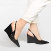 Scarpin Slingback Zatta Anabela  Analu Preto