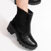 Bota Zatta Coturno Cano Médio Elástico Ariel Preta
