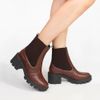 Bota Zatta Coturno Cano Médio Elástico Ariel Marrom