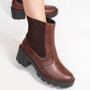 Bota Zatta Coturno Cano Médio Elástico Ariel Marrom
