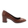 Sapato Retrô Zatta Bico Quadrado Heidi Marrom
