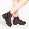 Bota Coturno Zatta Fivela Rafaela Marrom