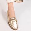 Mocassim Zatta Fivela Morgana Dourado