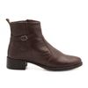 Bota Zatta Fivela Lateral em Couro Madona Marrom